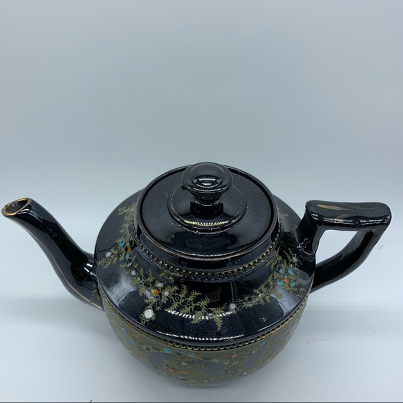 Antique pre-1910 English Black Teapot - Picture 5 of 10
